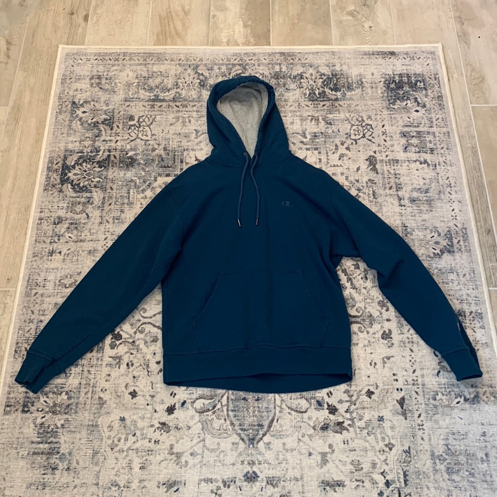 Men’s Champion Teal Fleece Hoodie